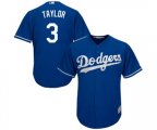 Los Angeles Dodgers #3 Chris Taylor Replica Royal Blue Alternate Cool Base MLB Jersey