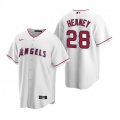 Nike Los Angeles Angels #28 Andrew Heaney White Home Stitched Baseball Jersey