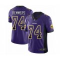 Minnesota Vikings #74 Mike Remmers Limited Purple Rush Drift Fashion NFL Jersey