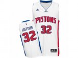 Detroit Pistons #32 Christian Laettner Swingman White Home NBA Jersey