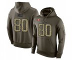 San Francisco 49ers #80 Jerry Rice Green Salute To Service Men's Pullover Hoodie