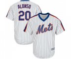 New York Mets #20 Pete Alonso Replica White Alternate Cool Base Baseball Jersey