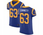 Los Angeles Rams #63 Austin Corbett Royal Blue Alternate Vapor Untouchable Elite Player Football Jersey