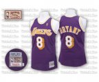 Los Angeles Lakers #8 Kobe Bryant Authentic Purple Throwback Basketball Jersey