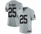 Oakland Raiders #25 Fred Biletnikoff Limited Silver Inverted Legend Football Jersey