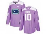 Vancouver Canucks #10 Pavel Bure Purple Authentic Fights Cancer Stitched NHL Jersey