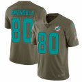 Miami Dolphins #80 Danny Amendola Limited Olive 2017 Salute to Service NFL Jersey