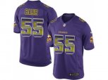 Minnesota Vikings #55 Anthony Barr Purple Team Color Stitched NFL Limited Strobe Jersey