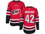 Carolina Hurricanes #42 Joakim Nordstrom Authentic Red Home NHL Jersey