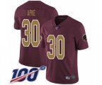 Washington Redskins #30 Troy Apke Burgundy Red Gold Number Alternate 80TH Anniversary Vapor Untouchable Limited Player 100th Season Football Jersey