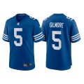 Indianapolis Colts #5 Stephon Gilmore Royal Stitched Game Jersey