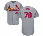 St. Louis Cardinals #70 Chris Beck Grey Road Flex Base Authentic Collection Baseball Jersey