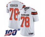 Cleveland Browns #78 Greg Robinson White Vapor Untouchable Limited Player 100th Season Football Jersey