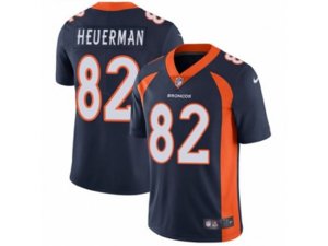 Denver Broncos #82 Jeff Heuerman Vapor Untouchable Limited Navy Blue Alternate NFL Jersey