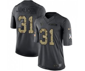 Houston Texans #31 Natrell Jamerson Limited Black 2016 Salute to Service Football Jersey