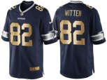 Dallas Cowboys #82 Jason Witten Navy Blue 2016 Christmas Gold NFL Game Edition Jersey