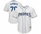 San Diego Padres Anderson Espinoza Replica White Home Cool Base Baseball Player Jersey