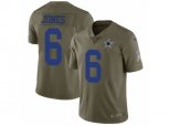 Dallas Cowboys #6 Chris Jones Limited Olive 2017 Salute to Service NFL Jersey