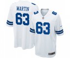Dallas Cowboys #63 Marcus Martin Game White Football Jersey