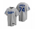 Los Angeles Dodgers Kenley Jansen Gray 2020 World Series Champions Replica Jersey
