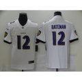Baltimore Ravens #12 Rashod Bateman Nike White 2021 NFL Draft First Round Pick Leopard Jersey
