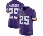 Minnesota Vikings #25 Alexander Mattison Purple Team Color Vapor Untouchable Limited Player Football Jersey