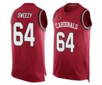 Arizona Cardinals #64 J.R. Sweezy Limited Red Player Name & Number Tank Top Football Jersey