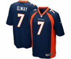 Denver Broncos #7 John Elway Game Navy Blue Alternate Football Jersey