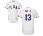 Texas Rangers #13 Joey Gallo White Home Flex Base Authentic Collection Baseball Jersey