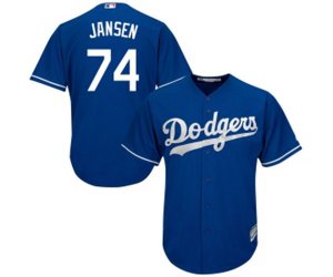 Los Angeles Dodgers #74 Kenley Jansen Replica Royal Blue Alternate Cool Base Baseball Jersey