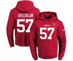 San Francisco 49ers #57 Dre Greenlaw Red Name & Number Pullover Hoodie