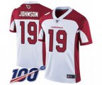 Arizona Cardinals #19 KeeSean Johnson White Vapor Untouchable Limited Player 100th Season Football Jersey