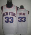 New York Knicks #33 Patrick Ewing Swingman White Throwback Basketball Jersey