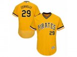 Pittsburgh Pirates #29 Francisco Cervelli Gold Flexbase Authentic Collection MLB Jersey
