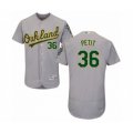 Oakland Athletics #36 Yusmeiro Petit Grey Road Flex Base Authentic Collection Baseball Player Jersey