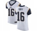 Los Angeles Rams #16 Jared Goff White Vapor Untouchable Elite Player Football Jersey