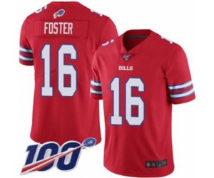 Buffalo Bills #16 Robert Foster Limited Red Rush Vapor Untouchable 100th Season Football Jersey