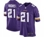 Minnesota Vikings #21 Mike Hughes Game Purple Team Color Football Jersey