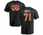 Cincinnati Bengals #71 Andre Smith Black Name & Number Logo T-Shirt