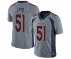 Denver Broncos #51 Todd Davis Limited Silver Inverted Legend Football Jersey