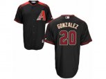 Arizona Diamondbacks #20 Luis Gonzalez Authentic Black Brick Alternate Cool Base MLB Jersey