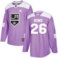 Los Angeles Kings #26 Nic Dowd Authentic Purple Fights Cancer Practice NHL Jersey