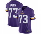 Minnesota Vikings #73 Dru Samia Purple Team Color Vapor Untouchable Limited Player Football Jersey