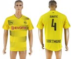 2017-18 Dortmund 4 SUBOTIC Home Thailand Soccer Jersey