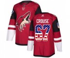 Arizona Coyotes #67 Lawson Crouse Authentic Red USA Flag Fashion Hockey Jersey