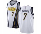 Indiana Pacers #7 Malcolm Brogdon White Swingman Jersey - Earned Edition