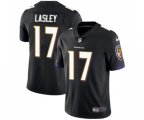 Baltimore Ravens #17 Jordan Lasley Black Alternate Vapor Untouchable Limited Player Football Jersey