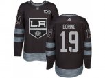 Los Angeles Kings #19 Butch Goring Black 1917-2017 100th Anniversary Stitched NHL Jersey