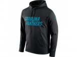 Men Carolina Panthers Nike Black Circuit Wordmark Essential Performance Pullover Hoodie
