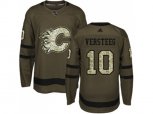 Adidas Calgary Flames #10 Kris Versteeg Green Salute to Service Stitched NHL Jersey